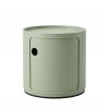 Replica Anna Ferrieri Componibili Storage Unit 1 Drawer Large Round - Sage Green