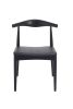 Replica Hans Wegner Elbow Chair CH20 - Black Timber - ** 2 Left in Stock **