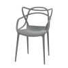 Replica Masters Plastic Dining Chair in Grey