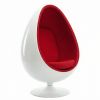 Replica Ovalia Egg Chair Red Fabric