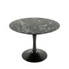 Replica Eero Saarinen Tulip Table 100 cm - Solid Verde Alpi Green Marble