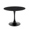 Replica Eero Saarinen Tulip Table 100cm – Spanish Nero Marquina Black Marble
