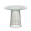 Replica Warren Platner Glass Round Dining Table - 80 cm Diameter