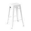 Replica Xavier Pauchard Bar Stool 75cm White Powder Coat