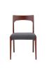 Replica 172 Dining Chair by Takahashi Asako - Walnut Timber with Grey Fabric