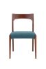 Replica 172 Dining Chair by Takahashi Asako - Walnut Timber with Teal Fabric