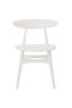 Replica Hans Wegner CH33 Dining Chair in White Timber