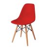 Replica Charles Eames Kids Red Chair with Wood Legs
