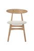 Replica Hans Wegner CH33 Dining Chair - Ash Timber with White Pad 
