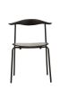 Replica CH88 Stacking Chair by Hans Wegner - Black Frame and Black Seat