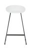 Replica Hee Welling Black Framed Sled Stool - White Seat