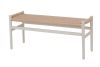 Replica White and Natural Cord J83B Bench Seat by Jorgen Baekmark