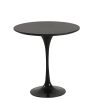 Replica Tulip Side Table Black Ash Veneer by Eero Saarinen 