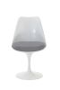 Replica Tulip Dining Chair with Grey Seat Pad