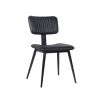 Retro Victoria Vintage Black Upholstered Dining Chair