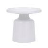 Sigge Metal Side Table – White by Dane Craft - Javi Occassional Table