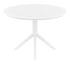 Furnlink Sky Table 105 - Round White Outdoor Table by Siesta made in Europe