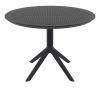 Furnlink Sky Table 105 Black Round Dining Table by Siesta made in Europe