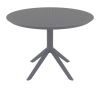 Furnlink Sky Table 105 Anthracite Grey Round Outdoor Table by Siesta