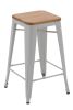 Replica Xavier Pauchard Stool White - Wood Top 66cm