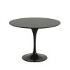 Tulip 100 cm Black Ash Veneer Dining Table - Replica Eero Saarinen