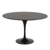 Tulip 120 cm Black Ash Veneer Dining Table - Replica Eero Saarinen