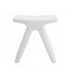 White Plastic Butterfly Stool - Low Stool