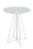 Replica Bend Metal Bar Table - White