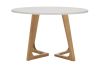 White Kantet Round Dining Table 120 cm