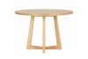 Zodiac Scandinavian Round Dining Table 120 cm - Natural Ash