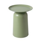 Alto Metal Round Side Table - Soft Green
