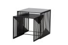 Ava Metal Side Tables Black - Set of Two