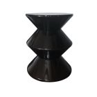 Hourglass Stool – Retro Low Stool Black