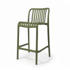 Bordeaux Olive Bar Stool 65 cm Seat Height - Stacking Polypropylene Outdoor Stools
