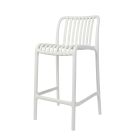 Bordeaux White Bar Stool 65 cm Seat Height - Stacking Polypropylene Outdoor Stools