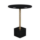 Caliber Black Marble Side Table – Spanish Nero Marquina