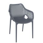 Furnlink Anthracite Grey Air XL Armchair by Siesta - Made in Europe