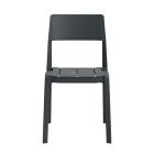 Grey Plank Outdoor Plastic Chair