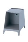 Retro Bedside Table with Laptop Stand Grey