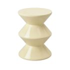 Hourglass Stool Ivory – Retro Low Stool