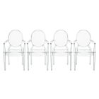 Set of 4 Miniature Ghost Chairs - Dolls House Chairs