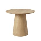 Moon Round Dining Table 90 cm – Oak Finish