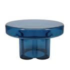 Napier Retro Glass Coffee Table Azure Blue