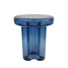 Napier Retro Glass Side Table Azure Blue