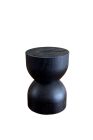 Otto Round Ash Timber Stool by Dane Craft – Black