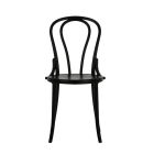 Outdoor Black Plastic Bentwood Chair