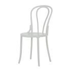 Outdoor Plastic Bentwood Chair White