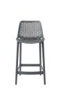 Ozone 65 cm Plastic Kitchen Stool - Anthracite Grey