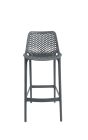 Ozone 75 cm Plastic Outdoor Bar Stool - Anthracite Grey