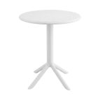 Ozone White Round Outdoor Dining Table 60 cm Diameter